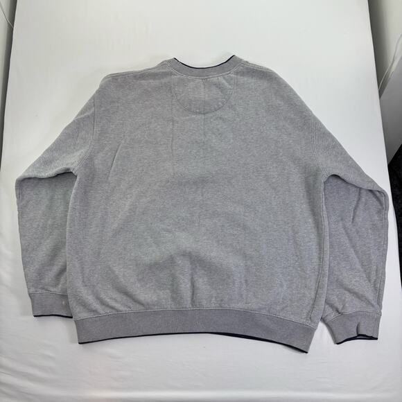 Vintage Croft and Barrow America Crewneck Sweatshirt Men Medium Embroidered Grey - Picture 4 of 7